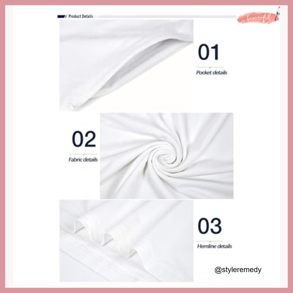 Polyester Blend Spaghetti Strap Swing Cover Up Dr… - image 4